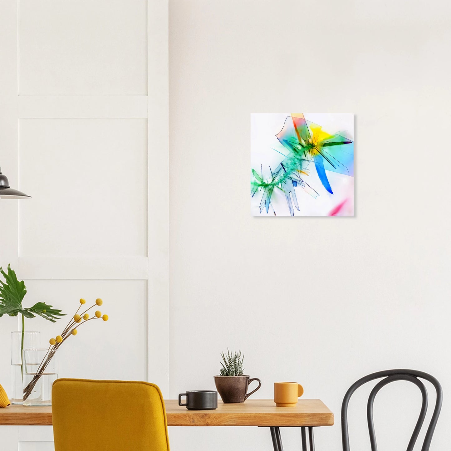 Benzoesäure als Mikrokristall-Wandbild auf Forex – Motiv 1 – Produktansicht 8