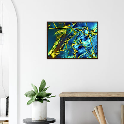 Optical Brightener als Mikrokristall-Poster mit Holzrahmen – Produktansicht 12