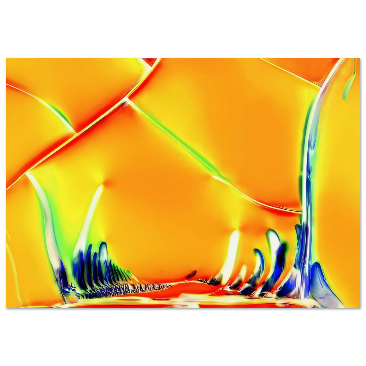 Optical Brightener als Mikrokristall-Poster auf Museumspapier – Motiv 3