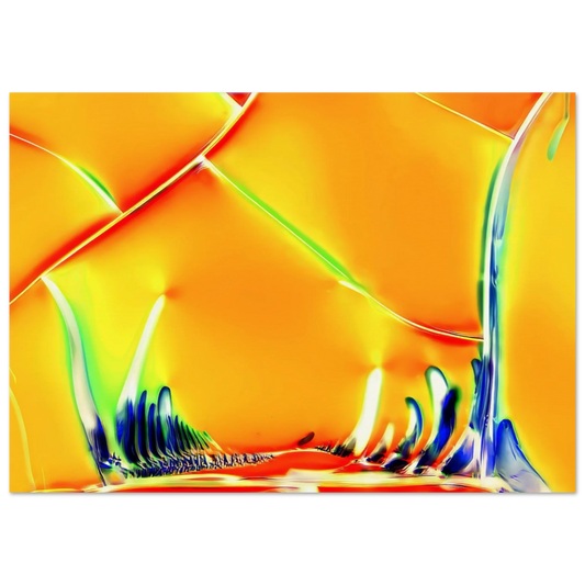 Optical Brightener als Mikrokristall-Poster auf Museumspapier – Motiv 3