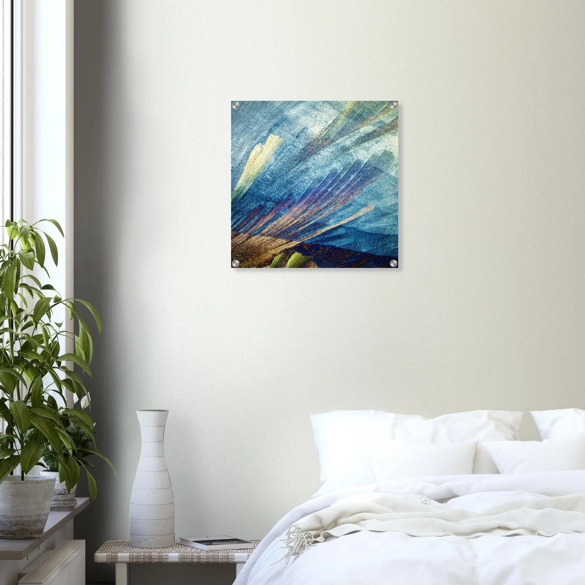 Harnstoff mit Resorcin als Mikrokristall-Wandbild auf Acrylglas – Produktansicht 14