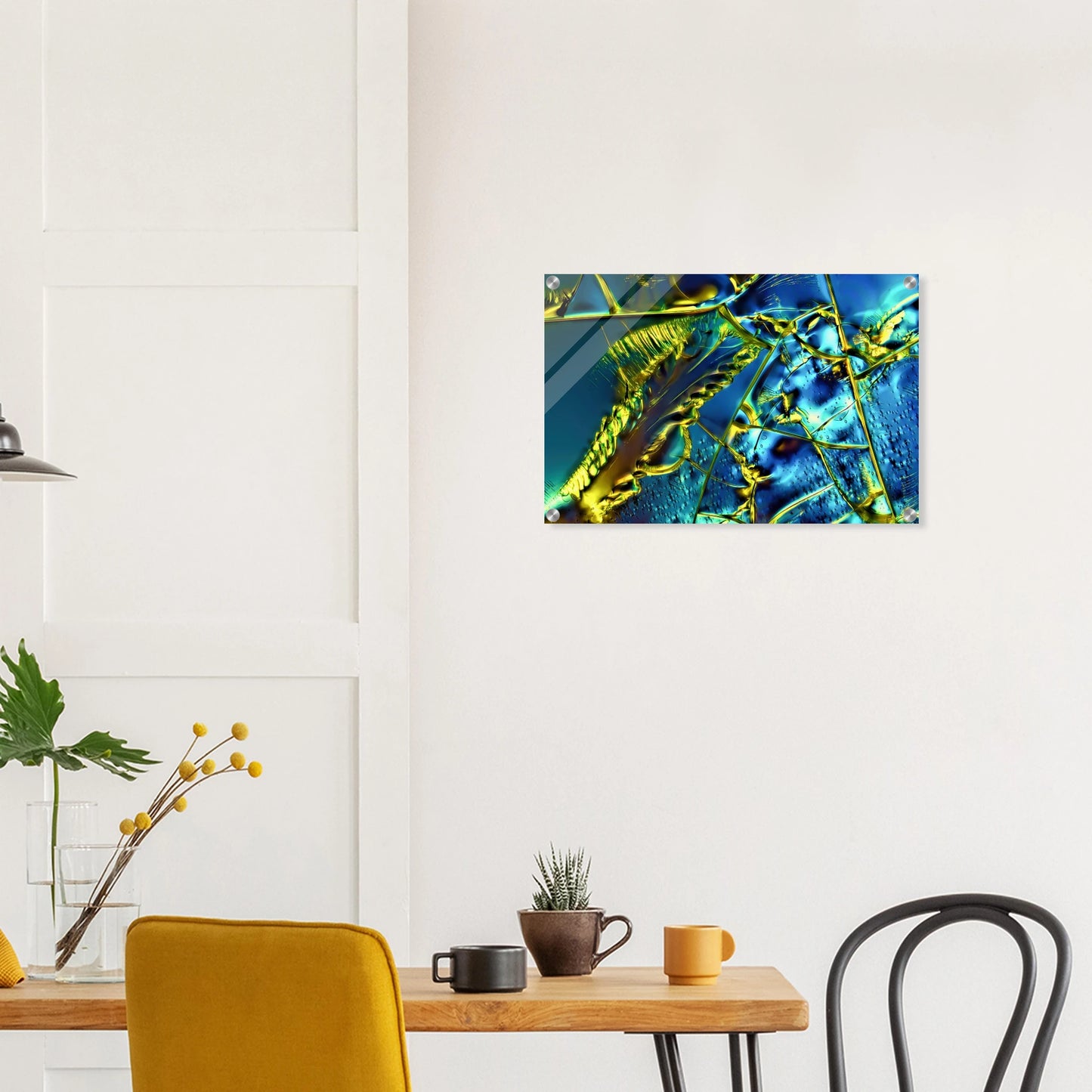 Optical Brightener als Mikrokristall-Wandbild auf Acrylglas – Motiv 1 – Produktansicht 3