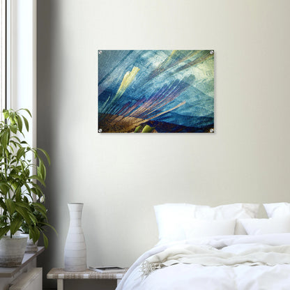 Harnstoff mit Resorcin als Mikrokristall-Wandbild auf Acrylglas – Produktansicht 5