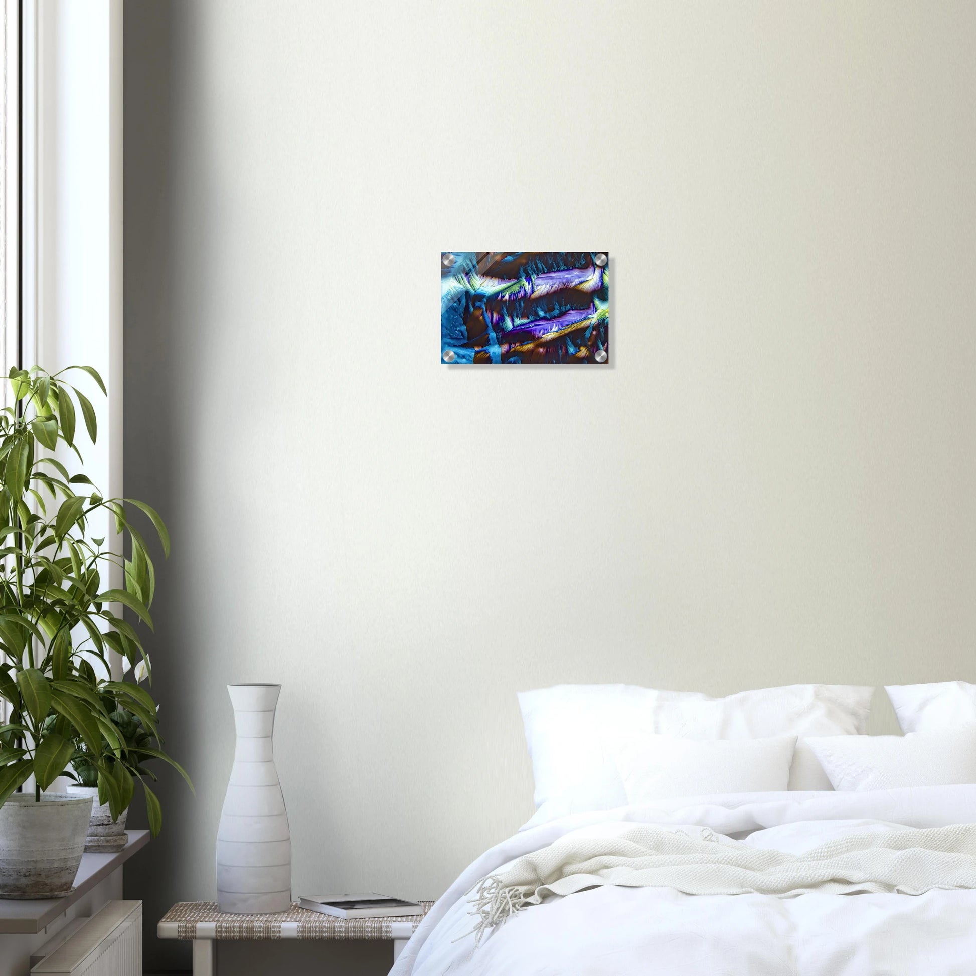 Paracetamol als Mikrokristall-Wandbild auf Acrylglas – Produktansicht 15