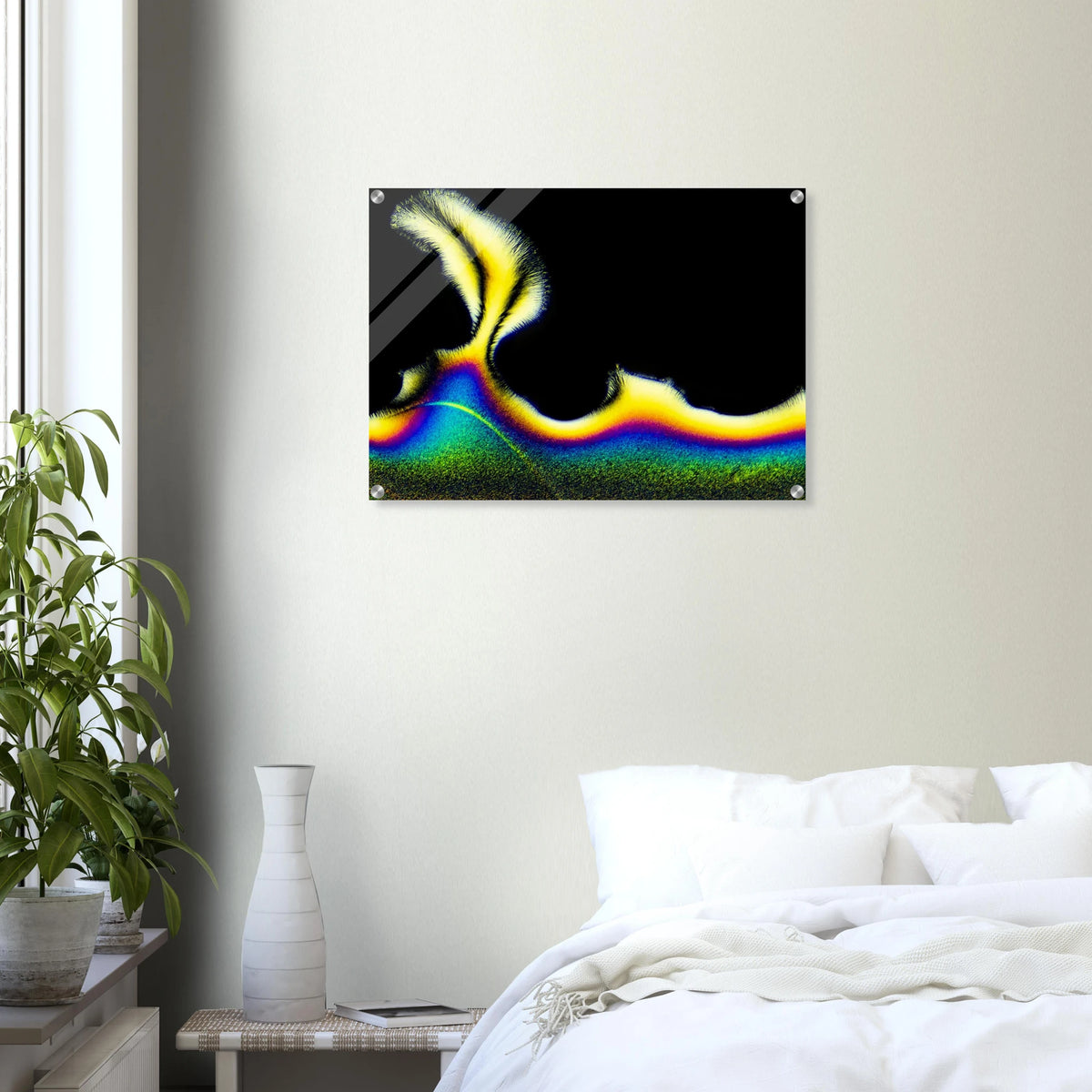Vitamin C als Mikrokristall-Wandbild auf Acrylglas – Produktansicht 7