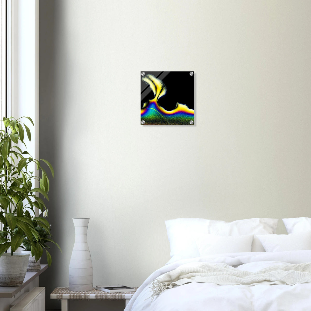 Vitamin C als Mikrokristall-Wandbild auf Acrylglas – Produktansicht 15