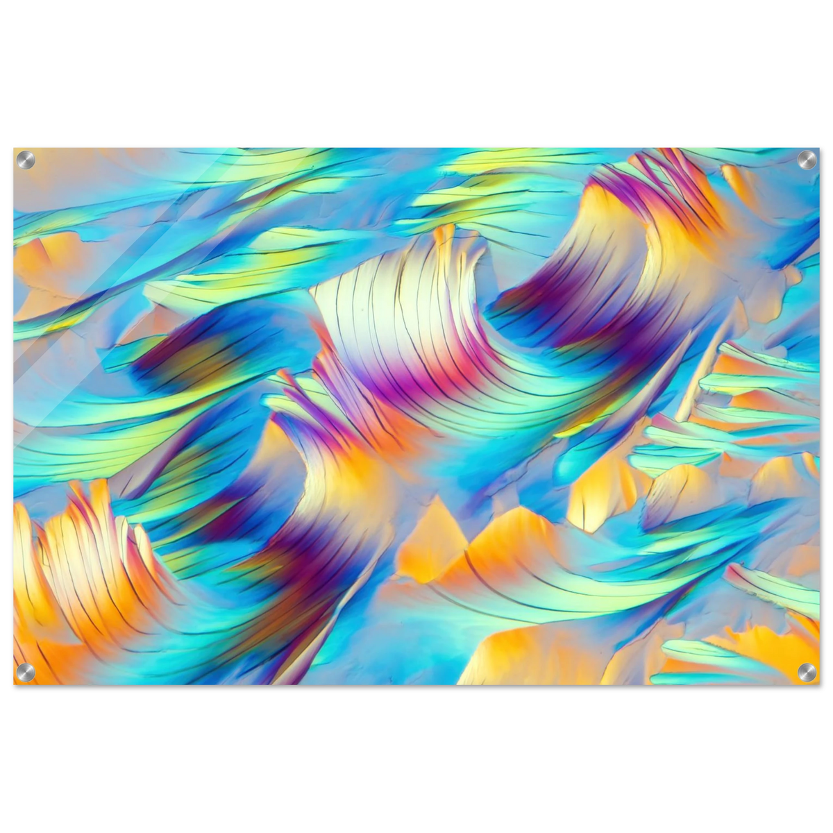 Beta-Alanin und L-Glutamin als Mikrokristall-Wandbild auf Acrylglas – Motiv 1 – Produktansicht 7