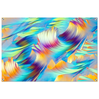 Beta-Alanin und L-Glutamin als Mikrokristall-Wandbild auf Acrylglas – Motiv 1 – Produktansicht 7