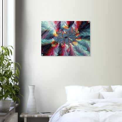 Zimtsäure als Mikrokristall-Wandbild auf Acrylglas – Motiv 1 – Produktansicht 4