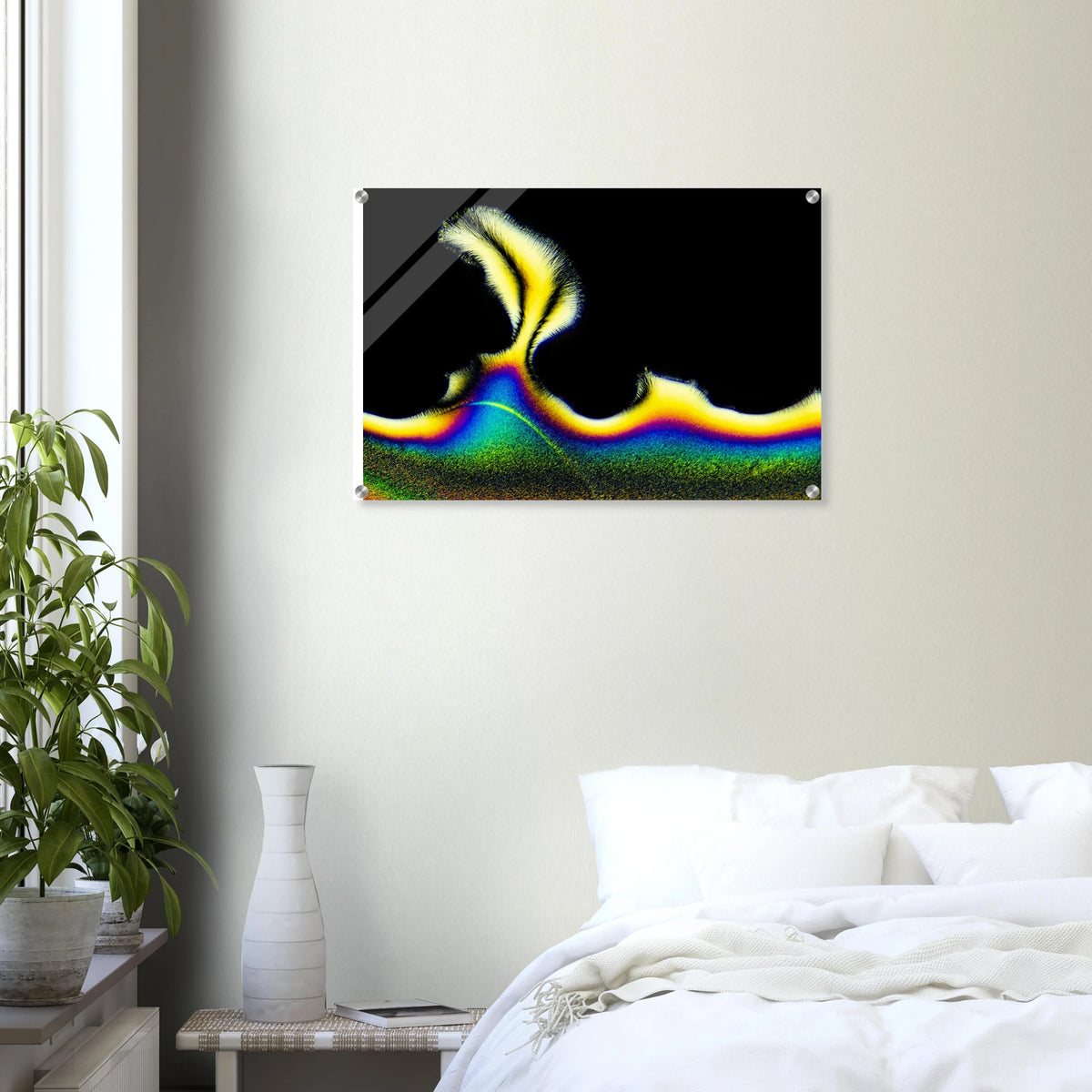 Vitamin C als Mikrokristall-Wandbild auf Acrylglas – Produktansicht 21