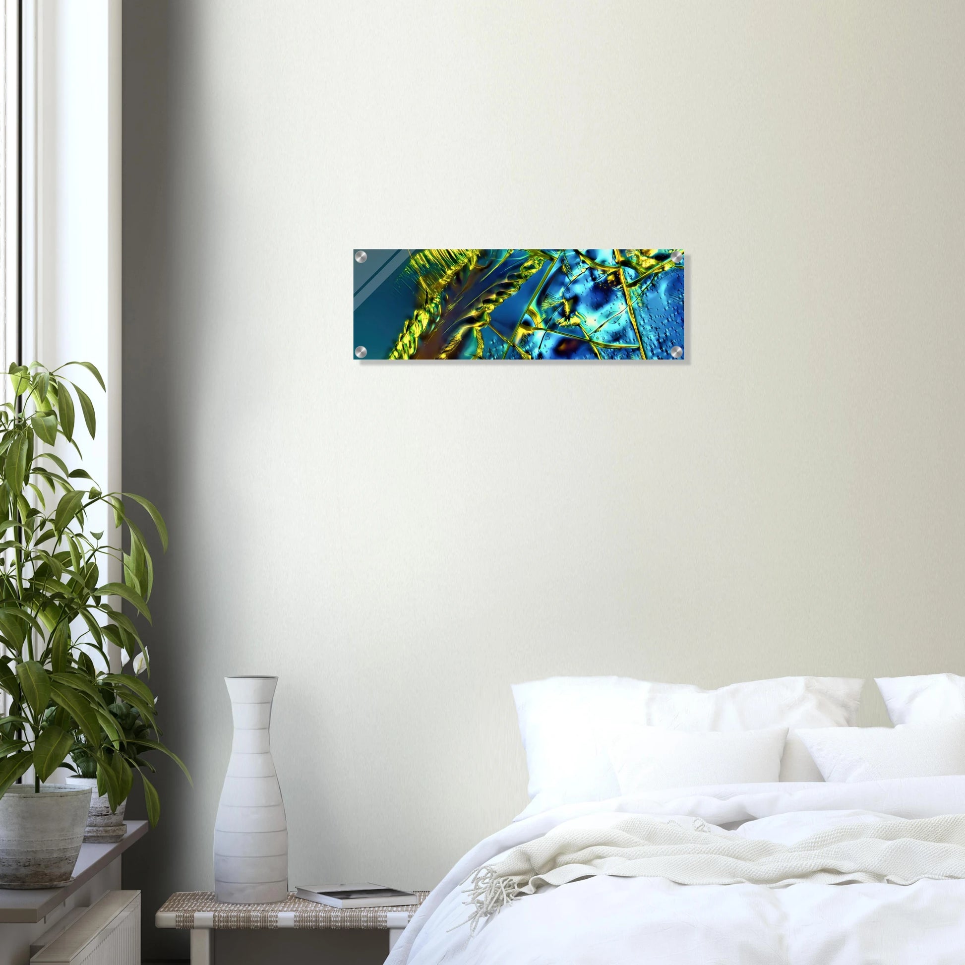 Optical Brightener als Mikrokristall-Wandbild auf Acrylglas – Motiv 1 – Produktansicht 10