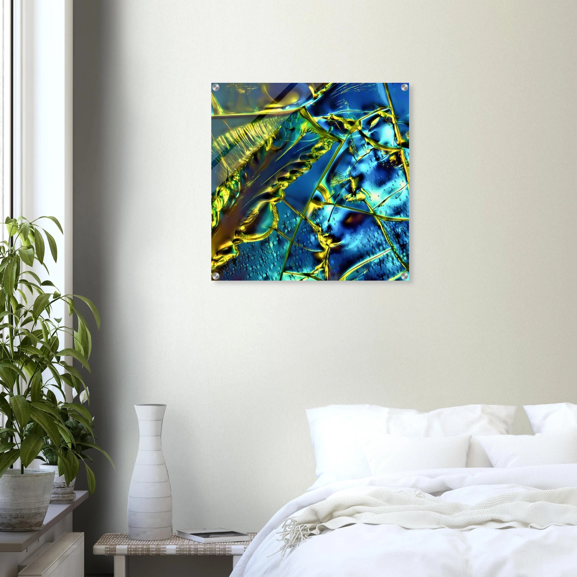 Optical Brightener als Mikrokristall-Wandbild auf Acrylglas – Motiv 1 – Produktansicht 15