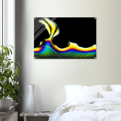 Vitamin C als Mikrokristall-Wandbild auf Acrylglas – Produktansicht 6