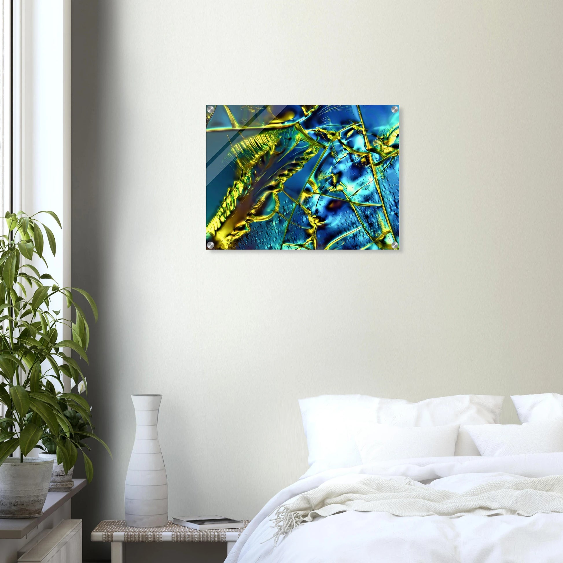 Optical Brightener als Mikrokristall-Wandbild auf Acrylglas – Motiv 1 – Produktansicht 8