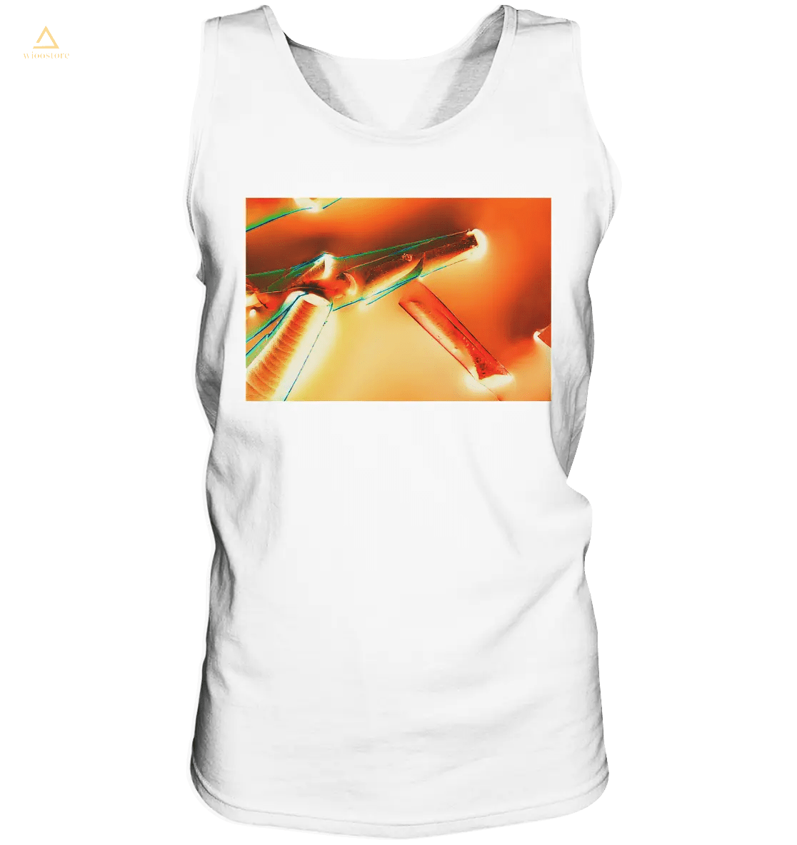 Exklusives Tank Top Herren Mikrokristall-Design – jedes Stück Unikat