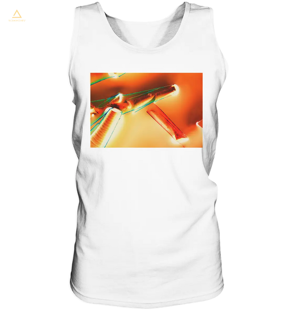 Mikrokristall-Design Tank Top - Alaun mit Öl Negativ