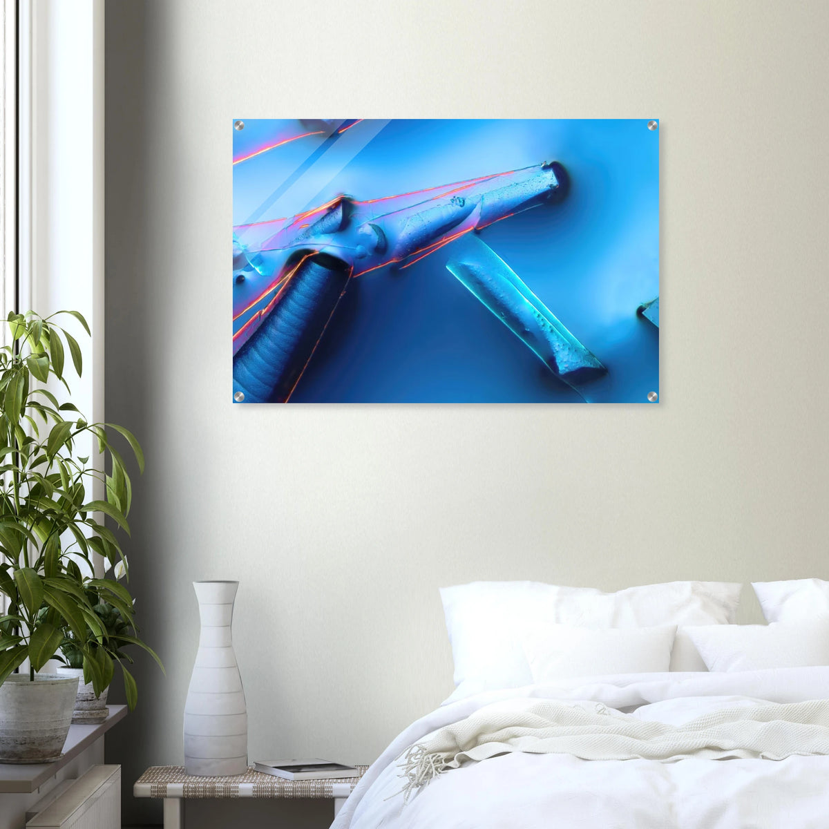 Alaun mit Öl als Mikrokristall-Wandbild auf Acrylglas – Produktansicht 3