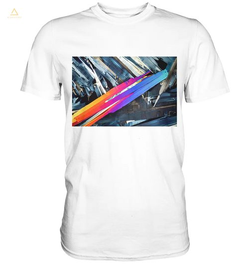 Microcrystal Design Shirt – Benzoic acid in real microphotography