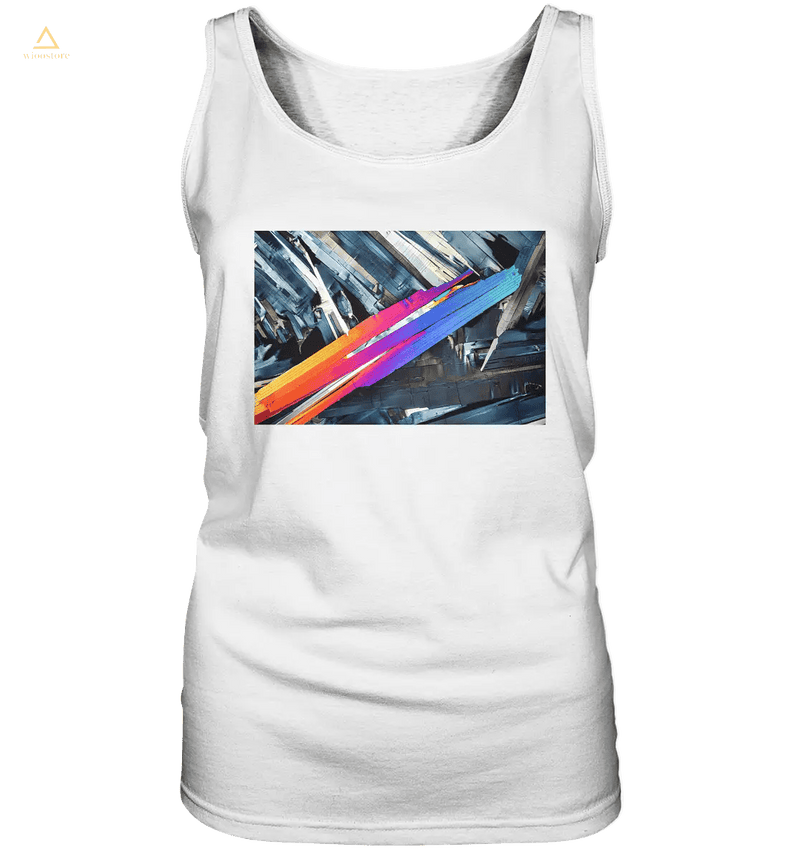 Microcrystal Design Tank Top- Benzoic Acid