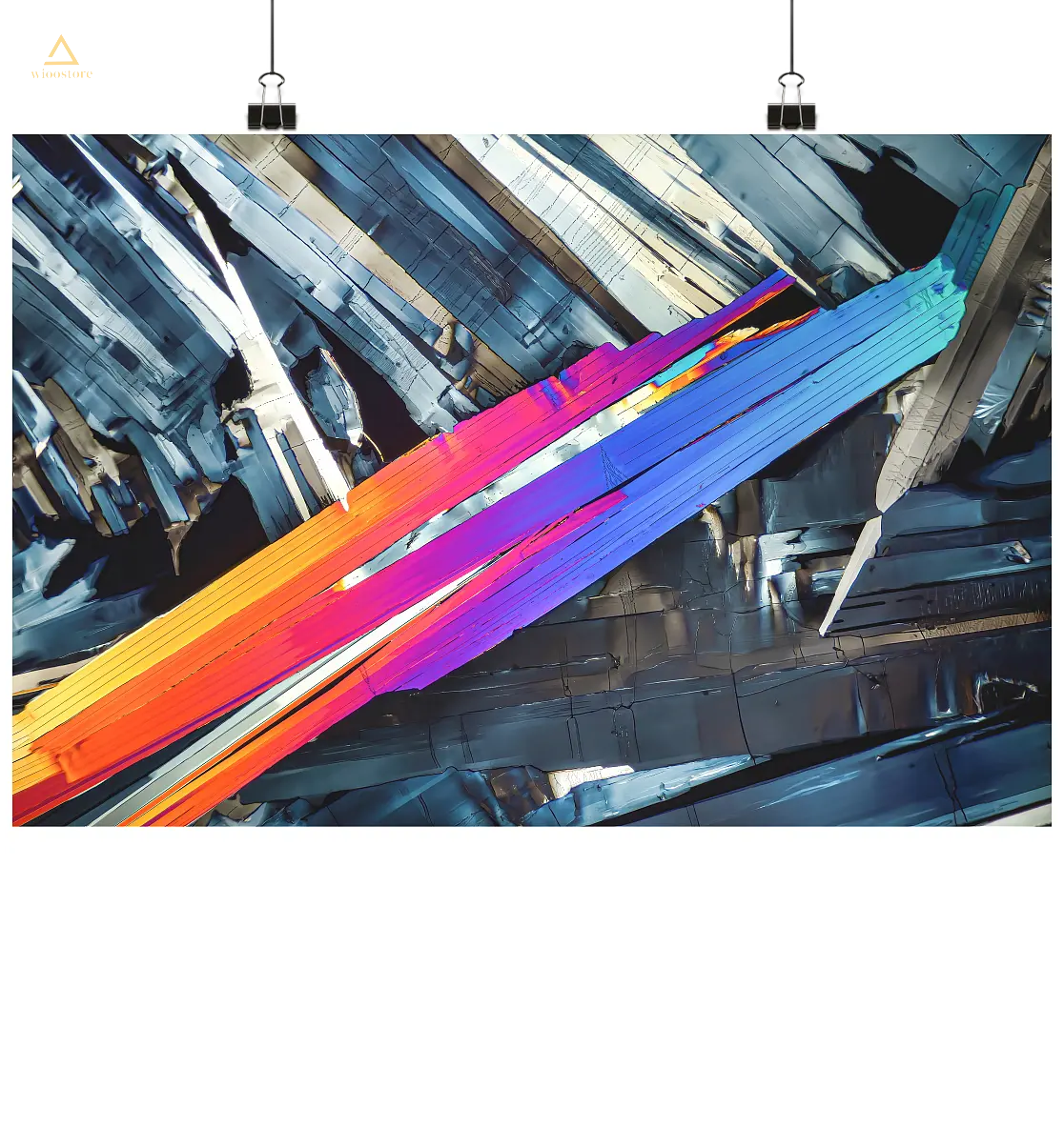 Benzoesäure - Mikrokristall-Poster Din A4 wioostore.de