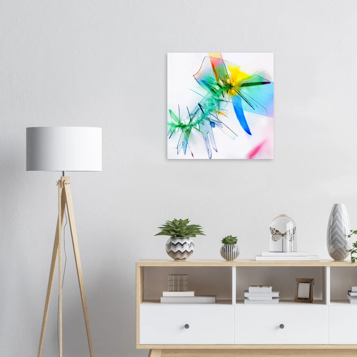 Benoesäure als Alu Dibond mikrokristall-Wandbild, wioostore