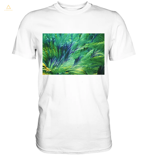 Microcrystal Design Shirt – Beta Alanine and L-Glutamine in real microphotography