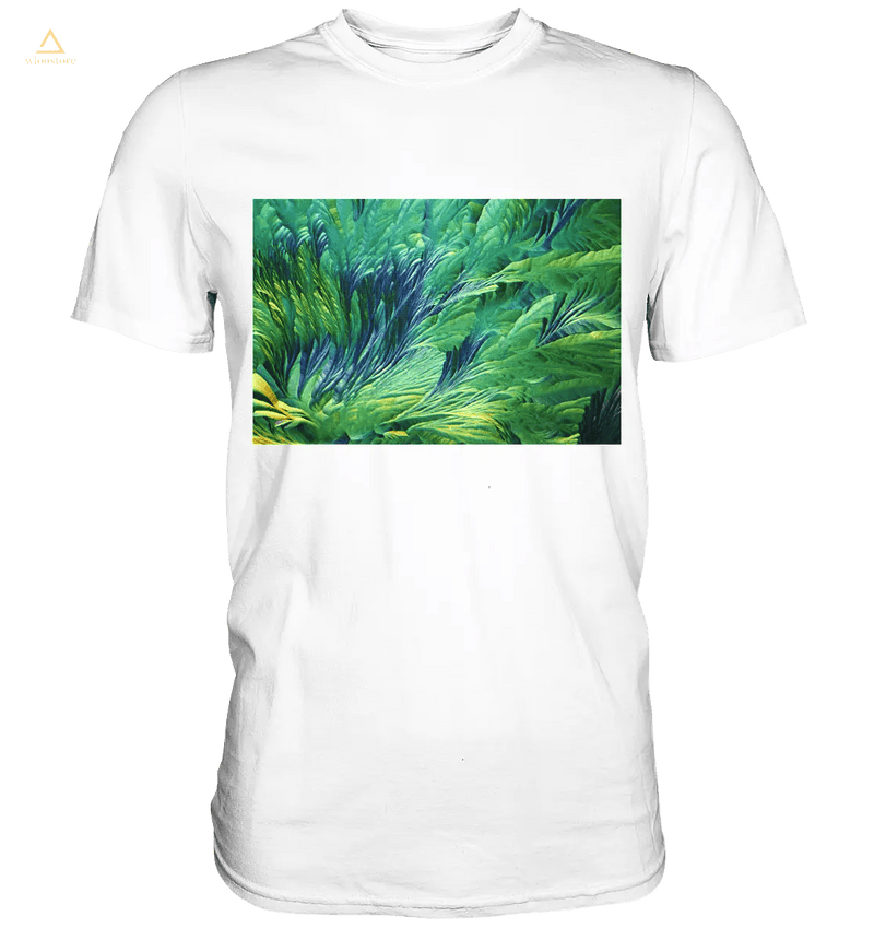 Microcrystal Design Shirt – Beta Alanine and L-Glutamine in real microphotography