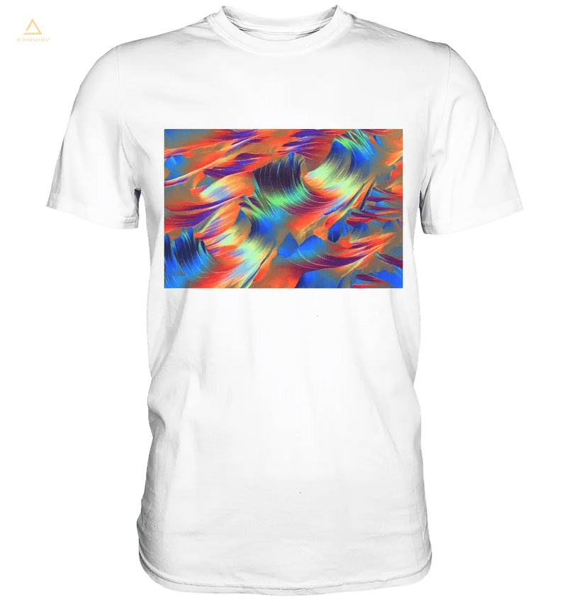 Microcrystal Design Shirt – Beta Alanine and L-Glutamine in real microphotography