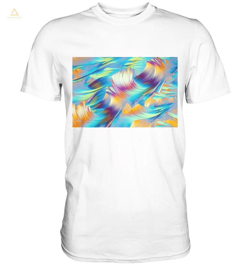 Microcrystal Design Shirt – Beta Alanine and L-Glutamine in real microphotography