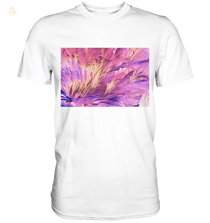 Microcrystal Design Shirt – Beta Alanine and L-Glutamine in real microphotography