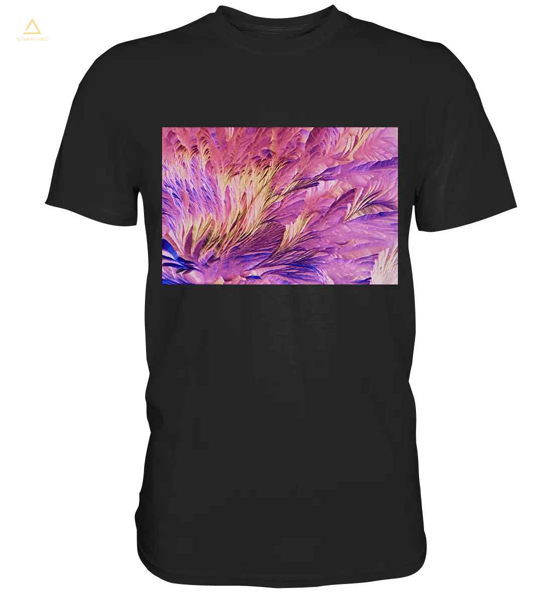 Mikrokristall Design Shirt mit Beta Alanin und L-Glutamin Design – echte Mikrofotografie