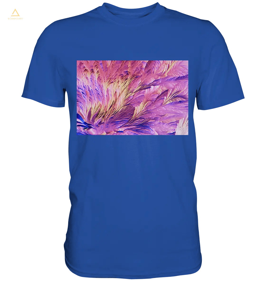 Mikrokristall Design Shirt mit Beta Alanin und L-Glutamin Design – echte Mikrofotografie