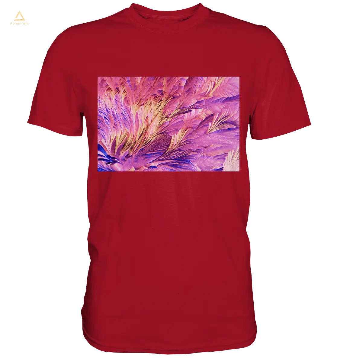 Mikrokristall Design Shirt mit Beta Alanin und L-Glutamin Design – echte Mikrofotografie