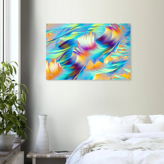 Beta-Alanin und L-Glutamin als Mikrokristall-Wandbild auf Acrylglas – Motiv 1 – Produktansicht 2