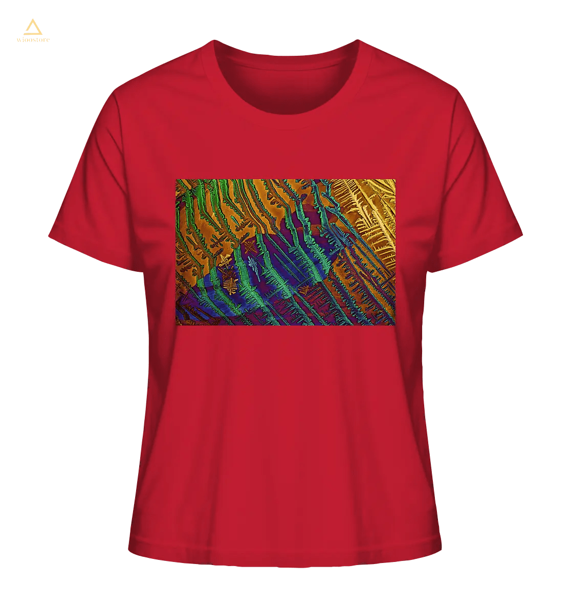  Mikrokristall Design Organic Shirt aus 100 % Bio-Baumwolle . Caesiumchlorid mit Kupfersulfat