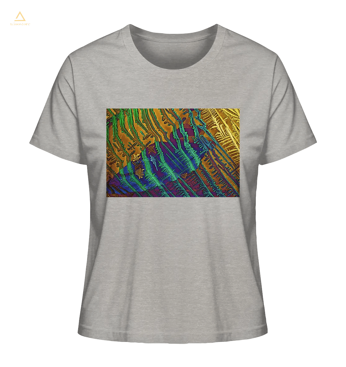  Mikrokristall Design Organic Shirt aus 100 % Bio-Baumwolle . Caesiumchlorid mit Kupfersulfat