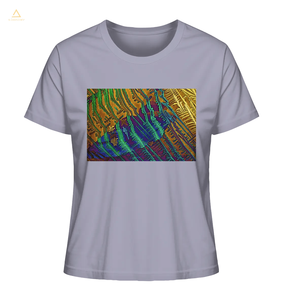  Mikrokristall Design Organic Shirt aus 100 % Bio-Baumwolle . Caesiumchlorid mit Kupfersulfat