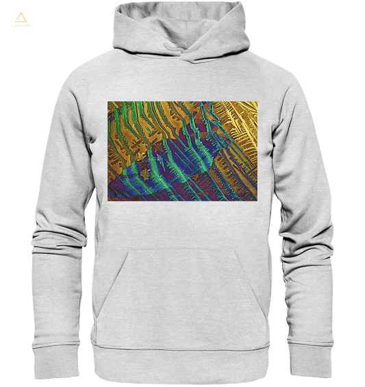 Mikrokristall-Design Premium Hoodie - Caesiumchlorid mit Kupfersulfat - wioostore.de - #unikat#