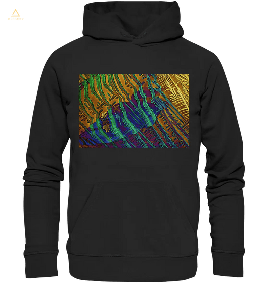 Mikrokristall-Design Premium Hoodie - Caesiumchlorid mit Kupfersulfat - wioostore.de - #unikat#