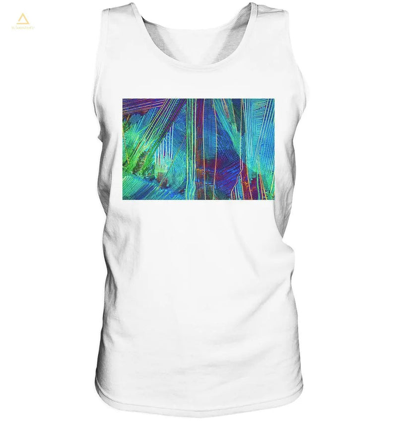 Microcrystal design tank top - cesium chloride with copper sulfate