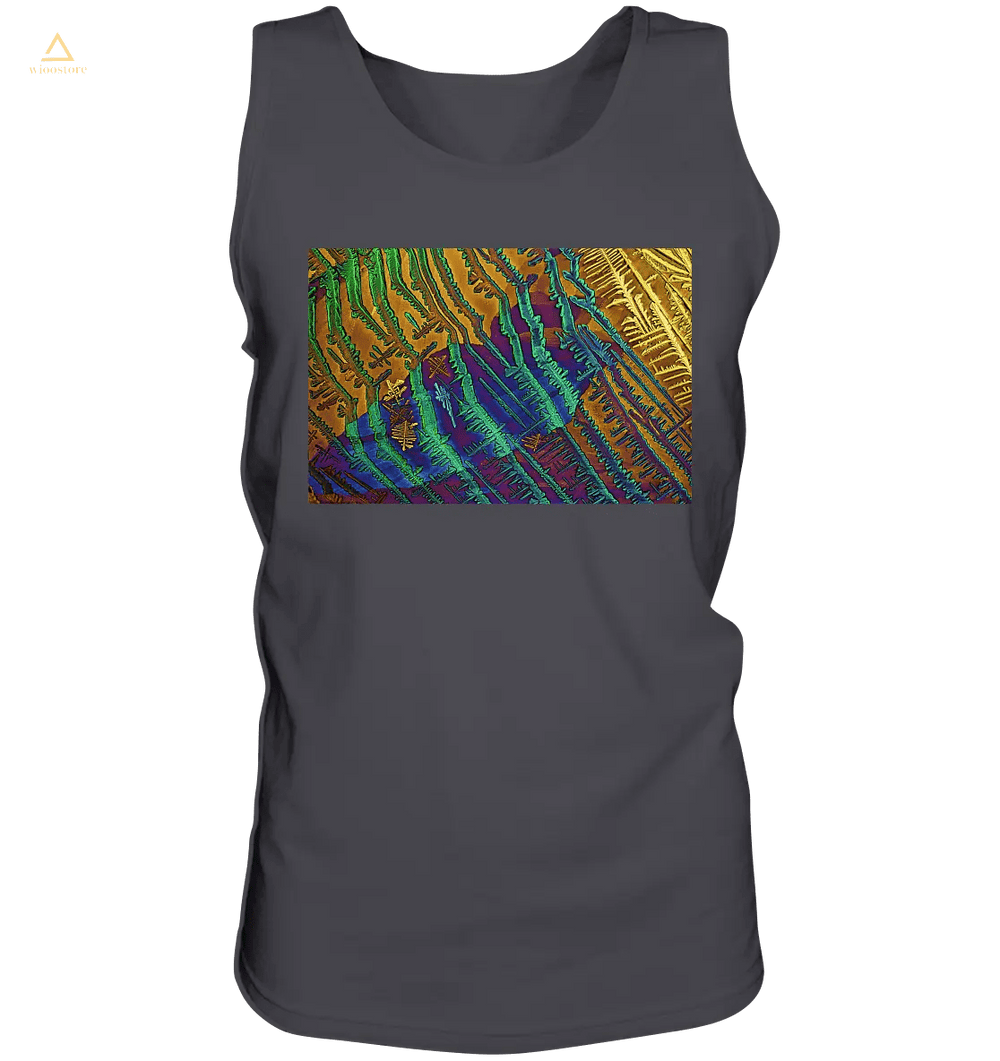 Caesiumchlorid mit Kupfersulfat – Mikrokristall-Tank-Top für Herren – Motiv 2 – Produktansicht 2
