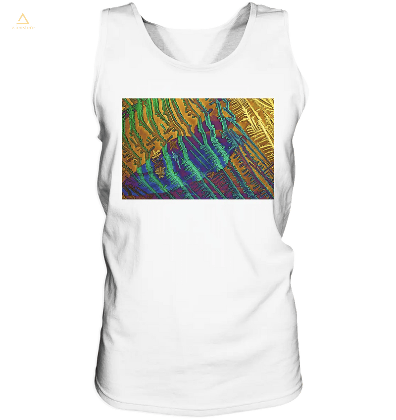 Microcrystal design tank top - cesium chloride with copper sulfate