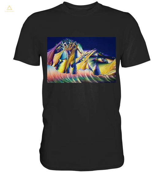 Mikrokristall Design Shirt mit GABA + Zucker Design – echte Mikrofotografie