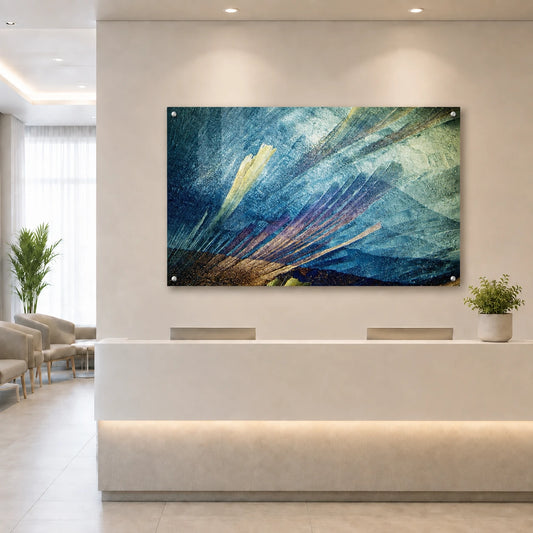 Harnstoff mit Resorcin als Mikrokristall-Wandbild auf Acrylglas