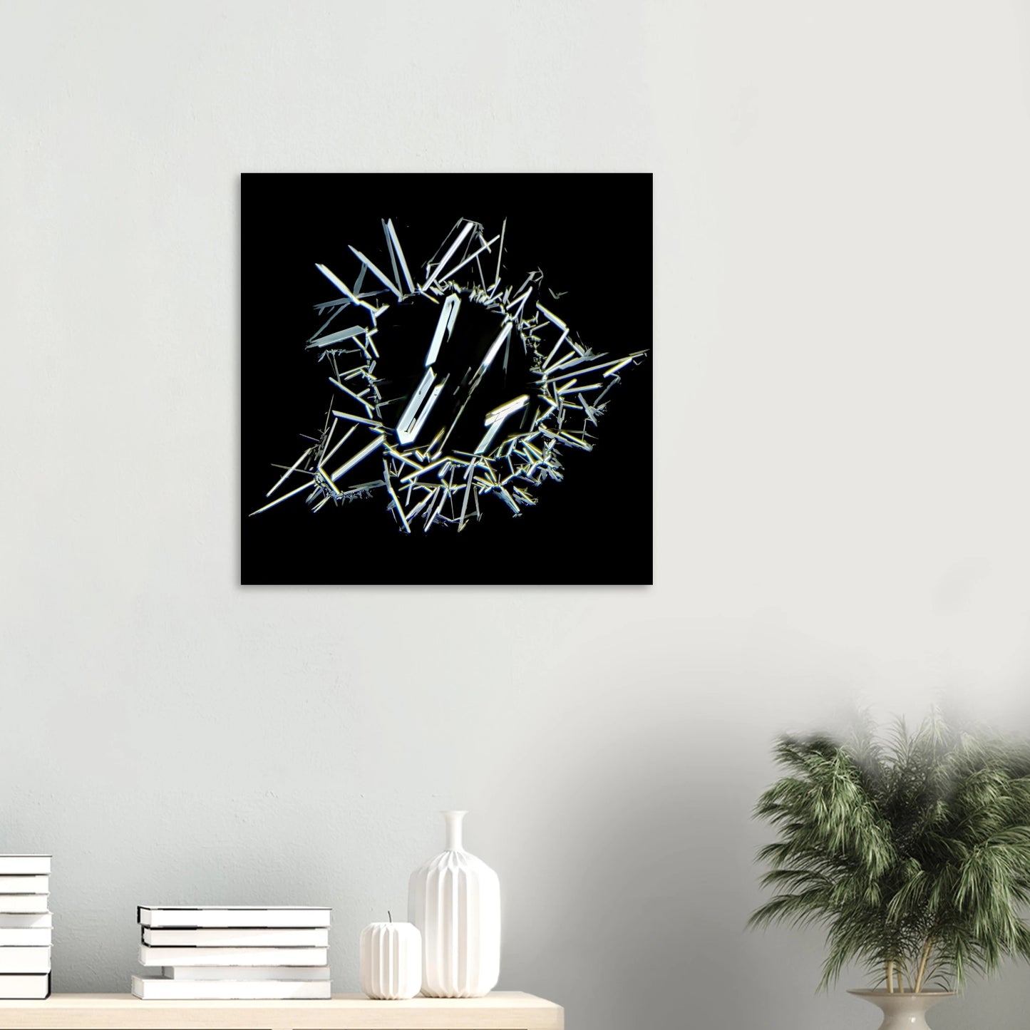 Harnstoff mit Weinsäureals Forex-Wandbild mit Mikrokristall-Fotografie