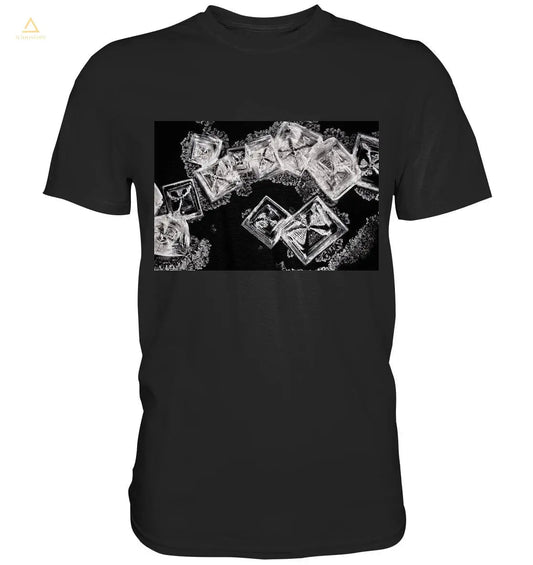 Kochsalz, Mikrokristalle im Dunkelfeld - Classic Shirt wioostore.de