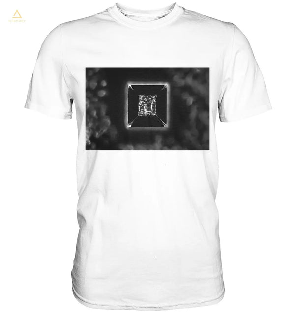 Mikrokristall Design Shirt – Kochsalz in echter Mikrofotografie