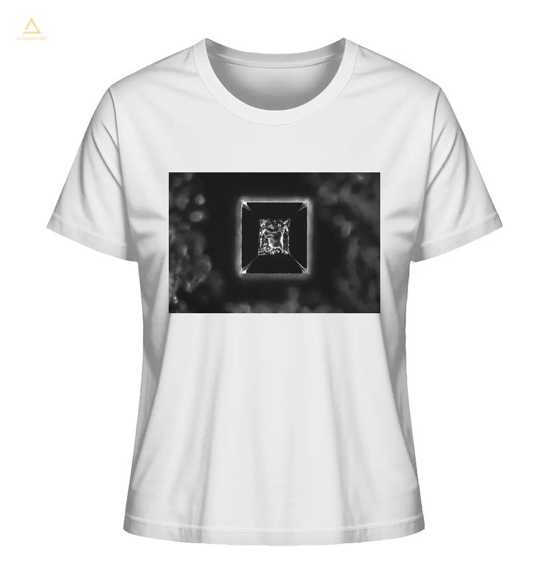 Microcrystal Design Organic Shirt - Table salt, microcrystals in the dark field