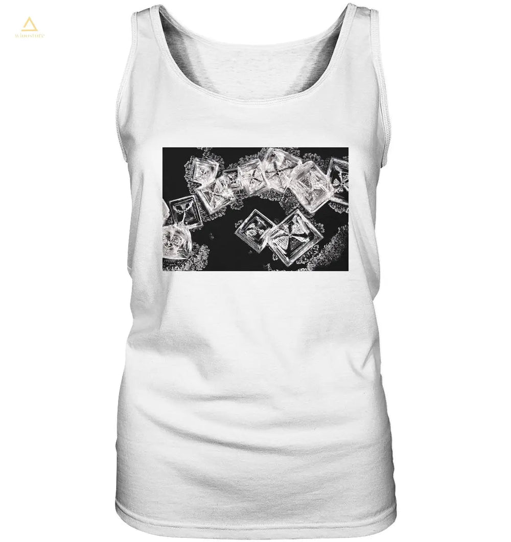 Kochsalz, Mikrokristalle im Dunkelfeld - Ladies Tank-Top wioostore
