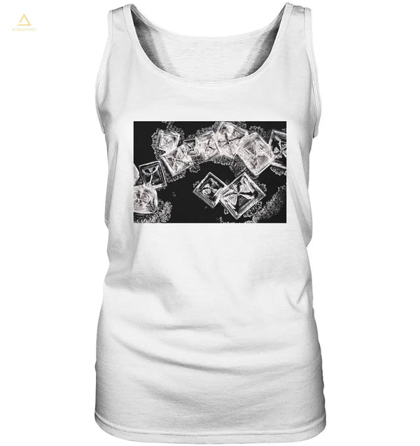 Mikrokristall Design Tank Top - Kochsalz, Mikrokristalle im Dunkelfeld